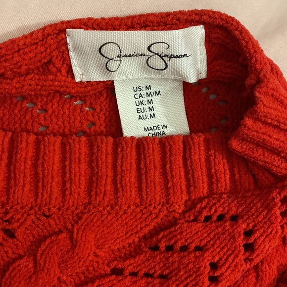 Jessica Simpson Red Sweater - Picture 2 of 3